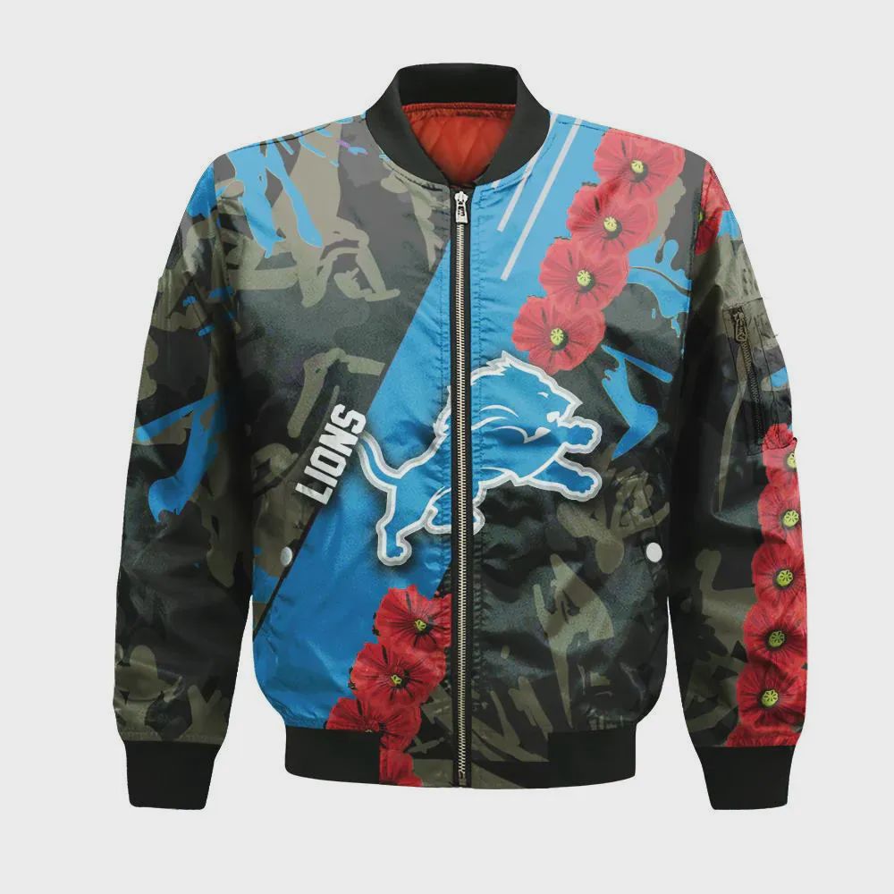 Sportswearmerch Detroit Lions NFL Bomber Jacket For Fan