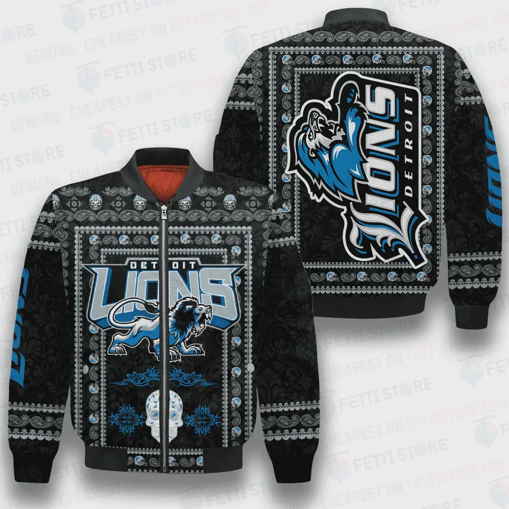 Sportswearmerch Detroit Lions NFL Bomber Jacket For Fan