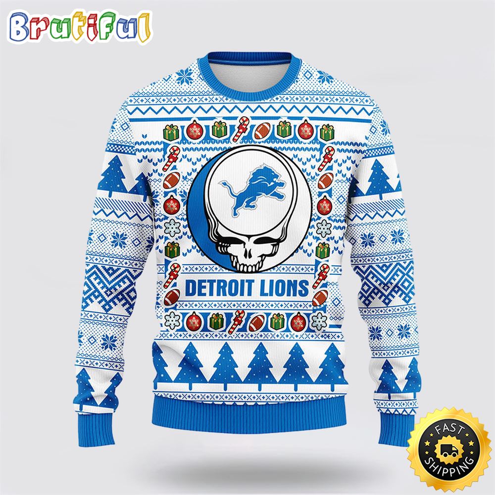 Sportswearmerch Detroit Lions NFL Christmas Fleece Sweater For Fan