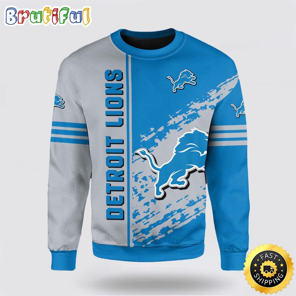 Sportswearmerch Detroit Lions NFL Crewneck Sweater For Fan