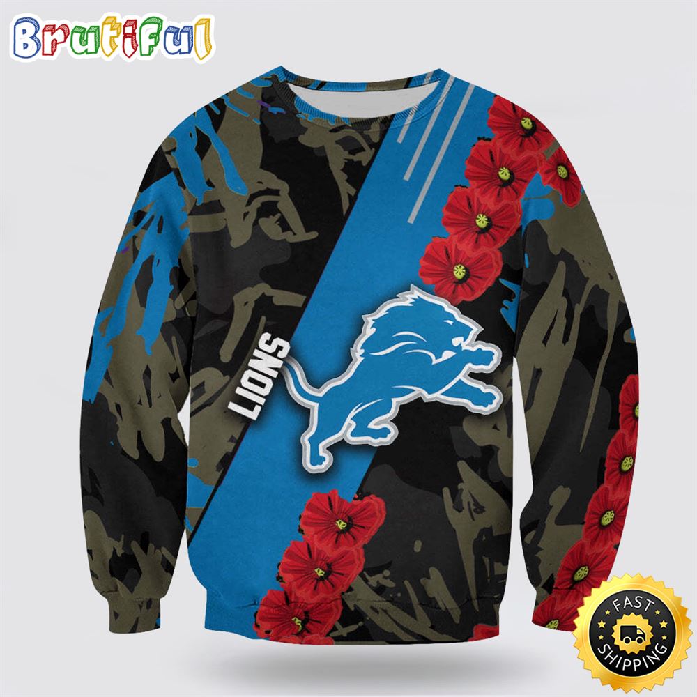 Sportswearmerch Detroit Lions NFL Crewneck Sweater For Fan