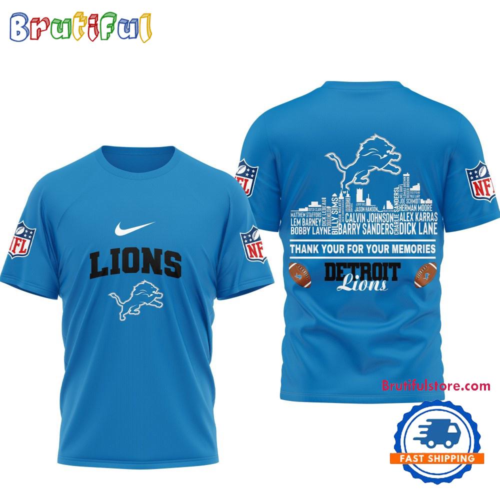 Sportswearmerch Detroit Lions NFL Football Legends Of The Game 3D Shirt For Fan