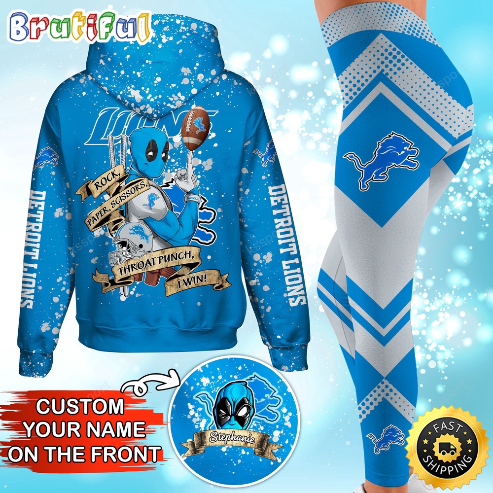 Sportswearmerch Detroit Lions NFL Hoodie Leggings For Fan