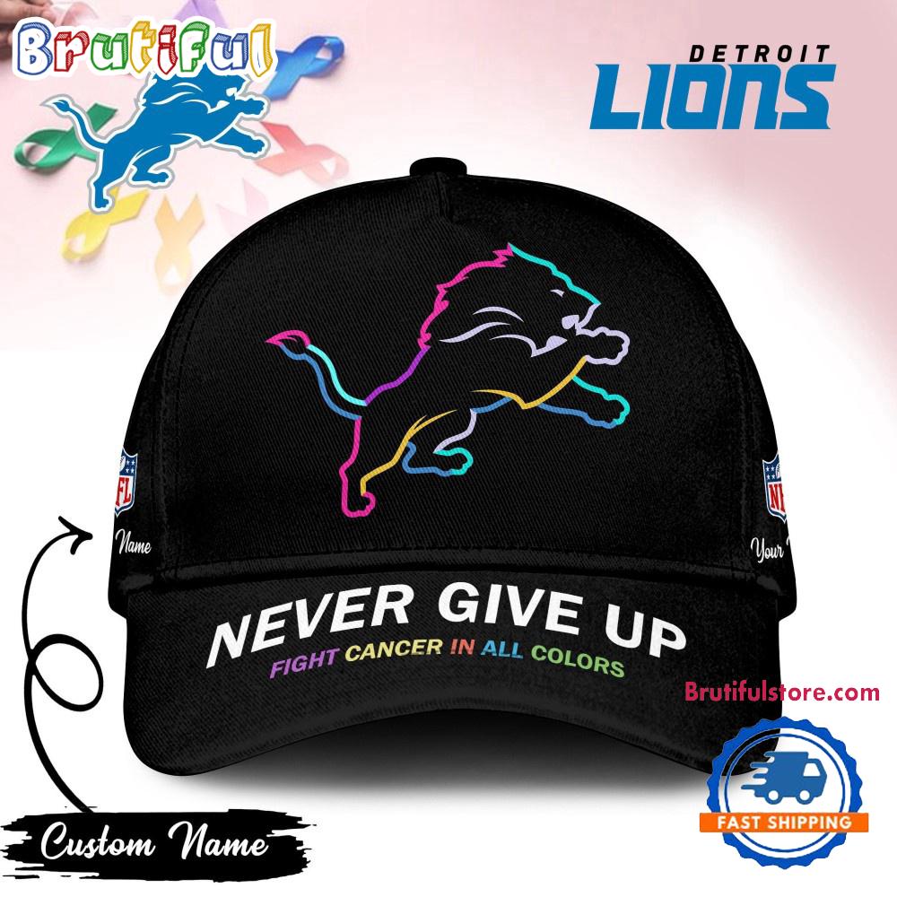 Sportswearmerch Detroit Lions NFL Never Give Up Classic Cap For Fan