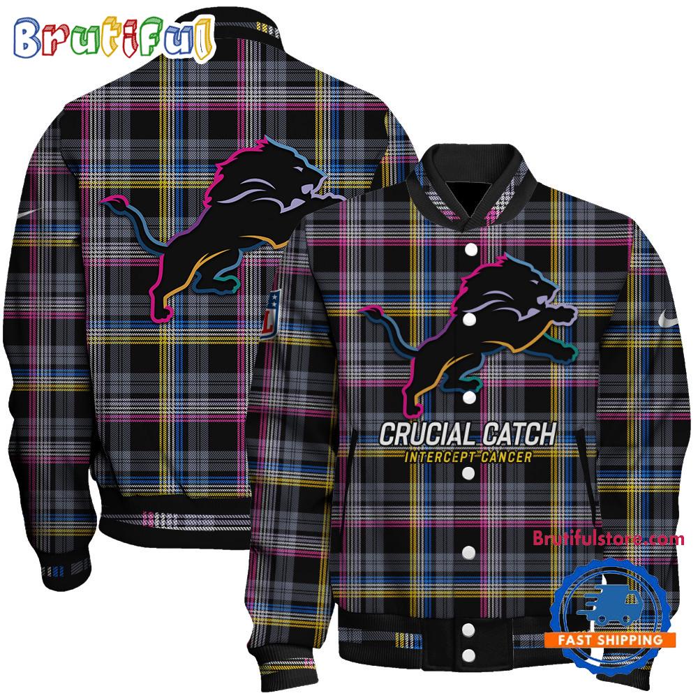 Sportswearmerch Detroit Lions NFL Personalized Baseball Jacket For Fan