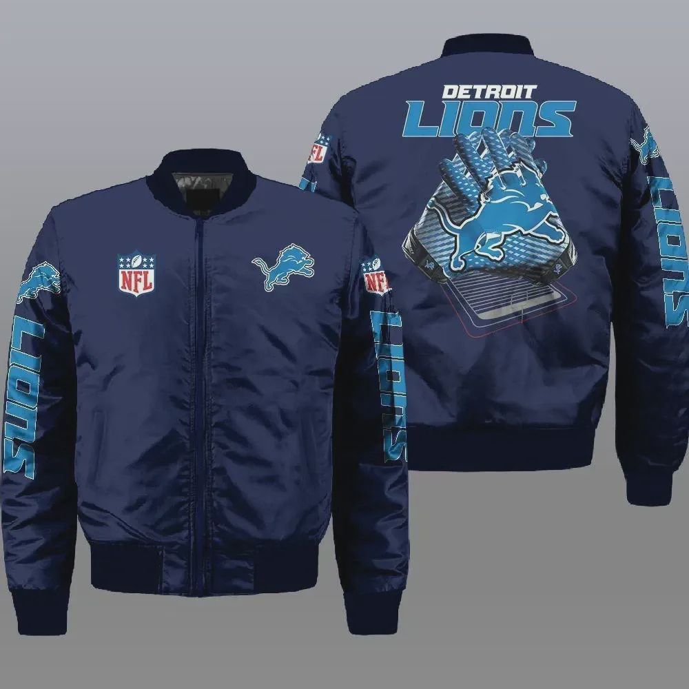 Sportswearmerch Detroit Lions NFL Personalized Bomber Jacket For Fan