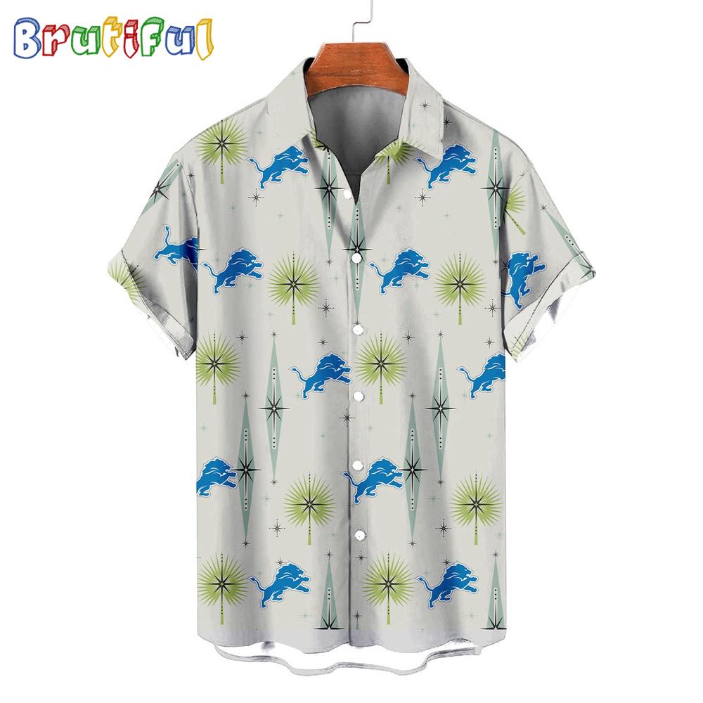 Sportswearmerch Detroit Lions NFL Personalized Hawaiian Shirt For Fan