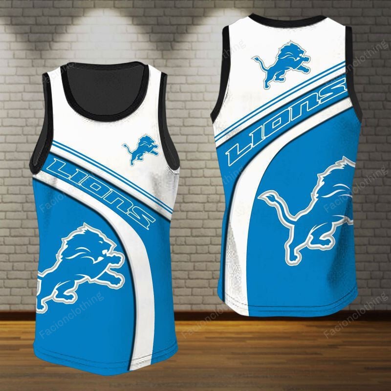 Sportswearmerch Detroit Lions NFL Personalized Tanktop For Fan