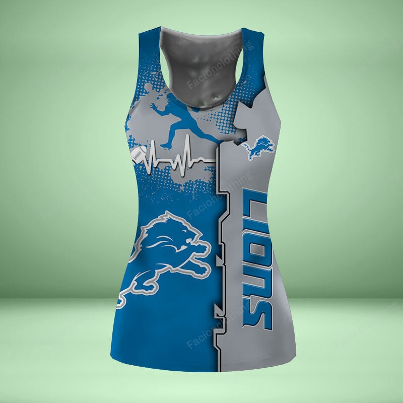Sportswearmerch Detroit Lions NFL Personalized Women Tanktop For Fan