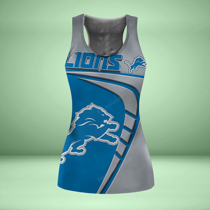 Sportswearmerch Detroit Lions NFL Personalized Women Tanktop For Fan