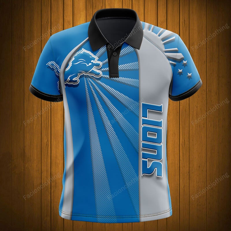 Sportswearmerch Detroit Lions NFL Polo Shirt Personalized For Fan