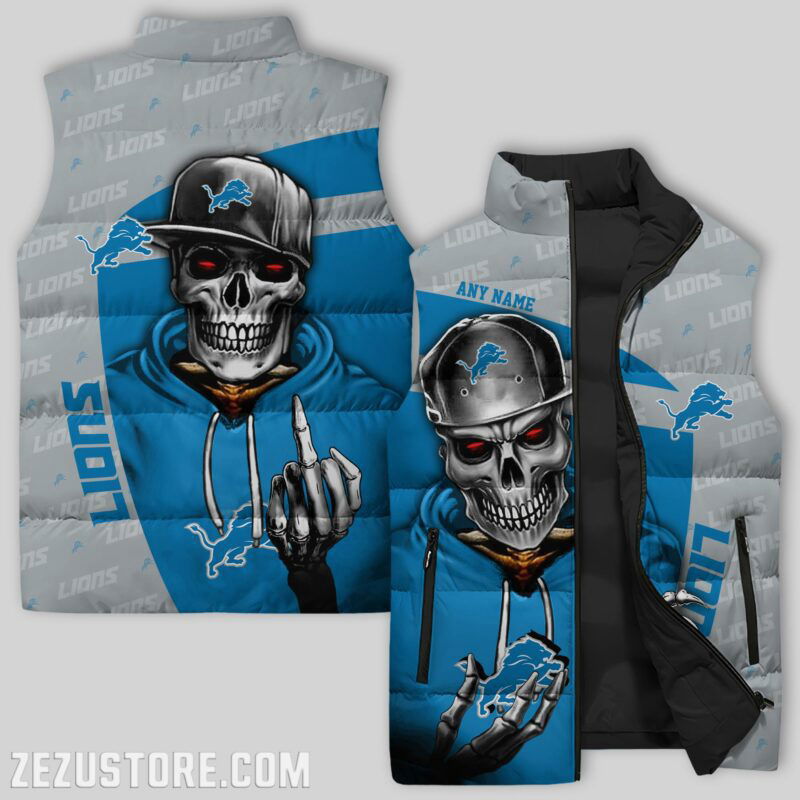 Sportswearmerch Detroit Lions NFL Sleeveless Puffer Jacket For Fans