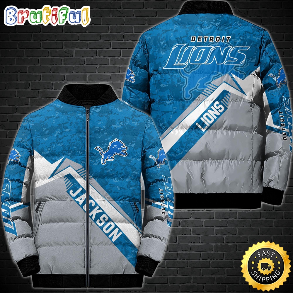 Sportswearmerch Detroit Lions NFL Sport Down Puffer Jacket For Fan
