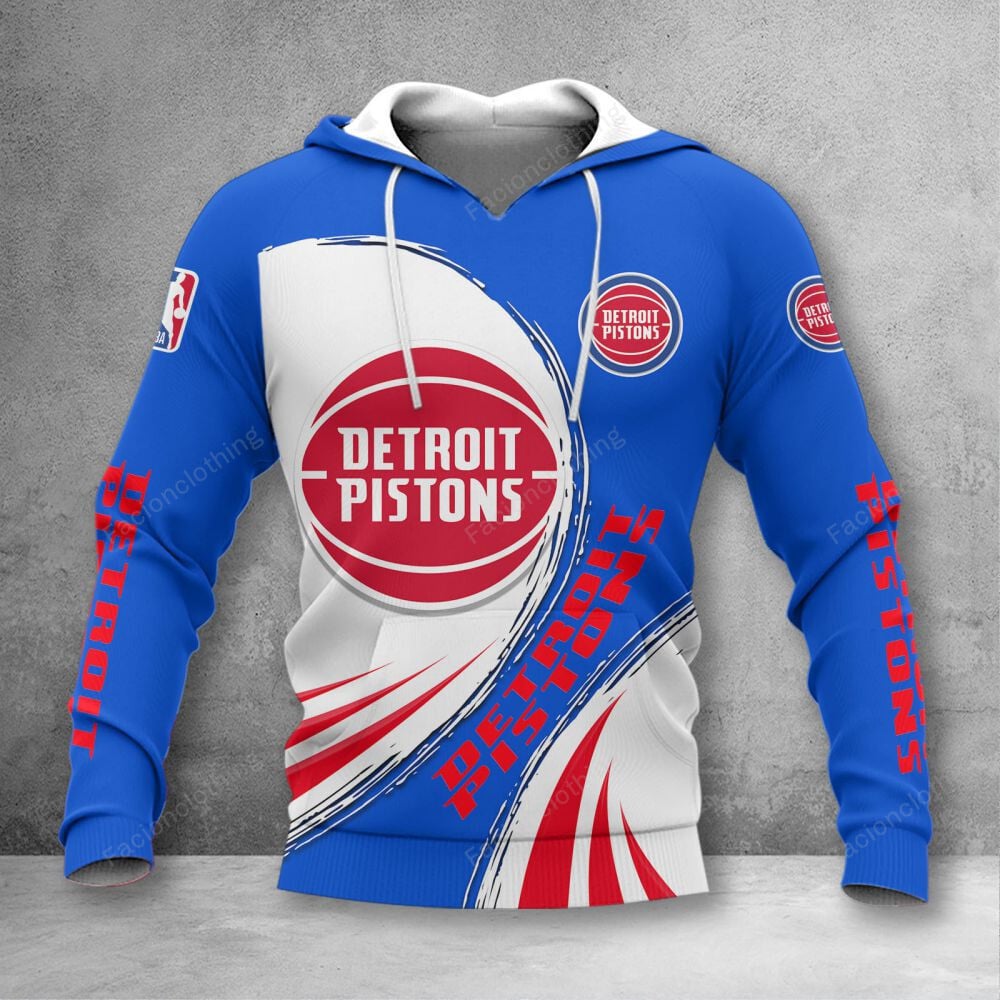 Sportswearmerch Detroit Pistons NBA Personalized Hoodie For Fan