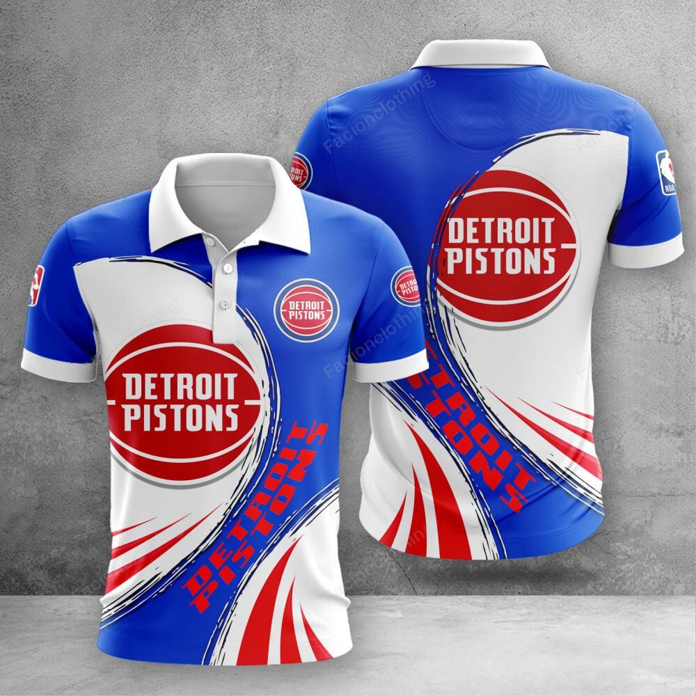 Sportswearmerch Detroit Pistons NBA Personalized Polo Shirt For Fan