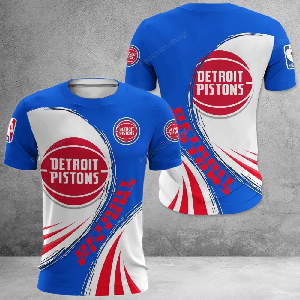 Sportswearmerch Detroit Pistons NBA Personalized T-shirt For Fan