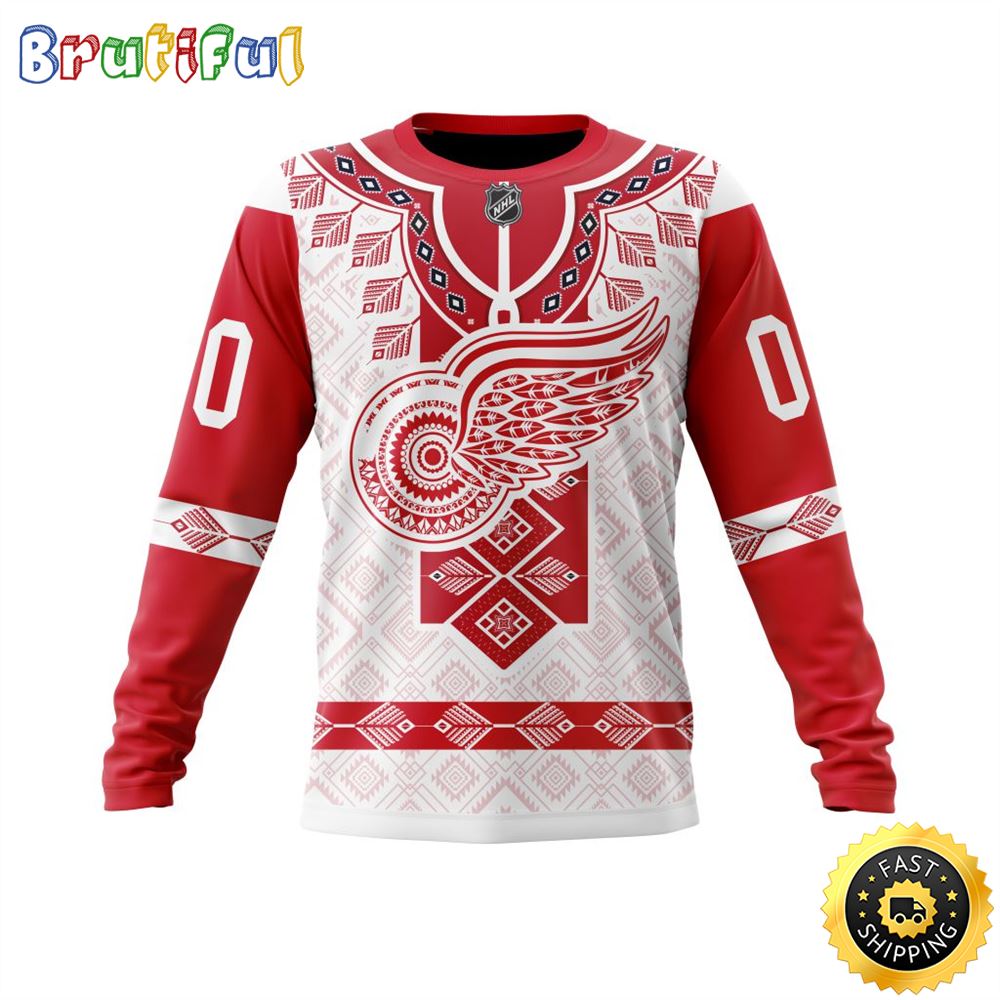 Sportswearmerch Detroit Red Wings NHL Native Concepts Personalized Sweater For Fan