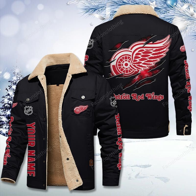 Sportswearmerch Detroit Red Wings NHL Personalized Cotton Jacket For Fan