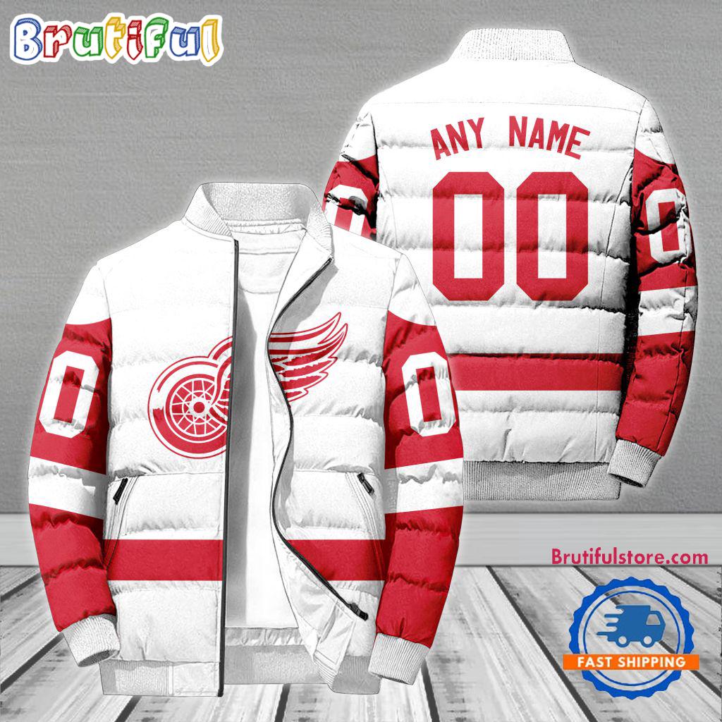Sportswearmerch Detroit Red Wings NHL Personalized Puffer Jacket For Fan