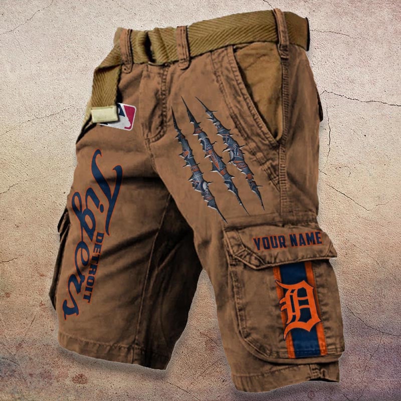 Sportswearmerch Detroit Tigers MLB Denim Short For Fan