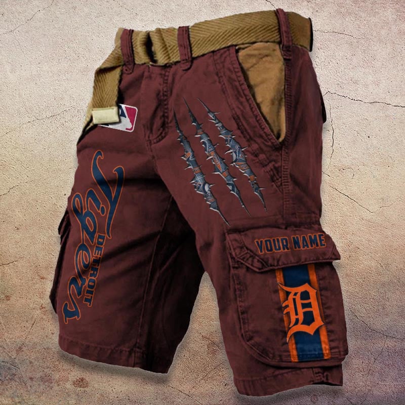 Sportswearmerch Detroit Tigers MLB Denim Short For Fan