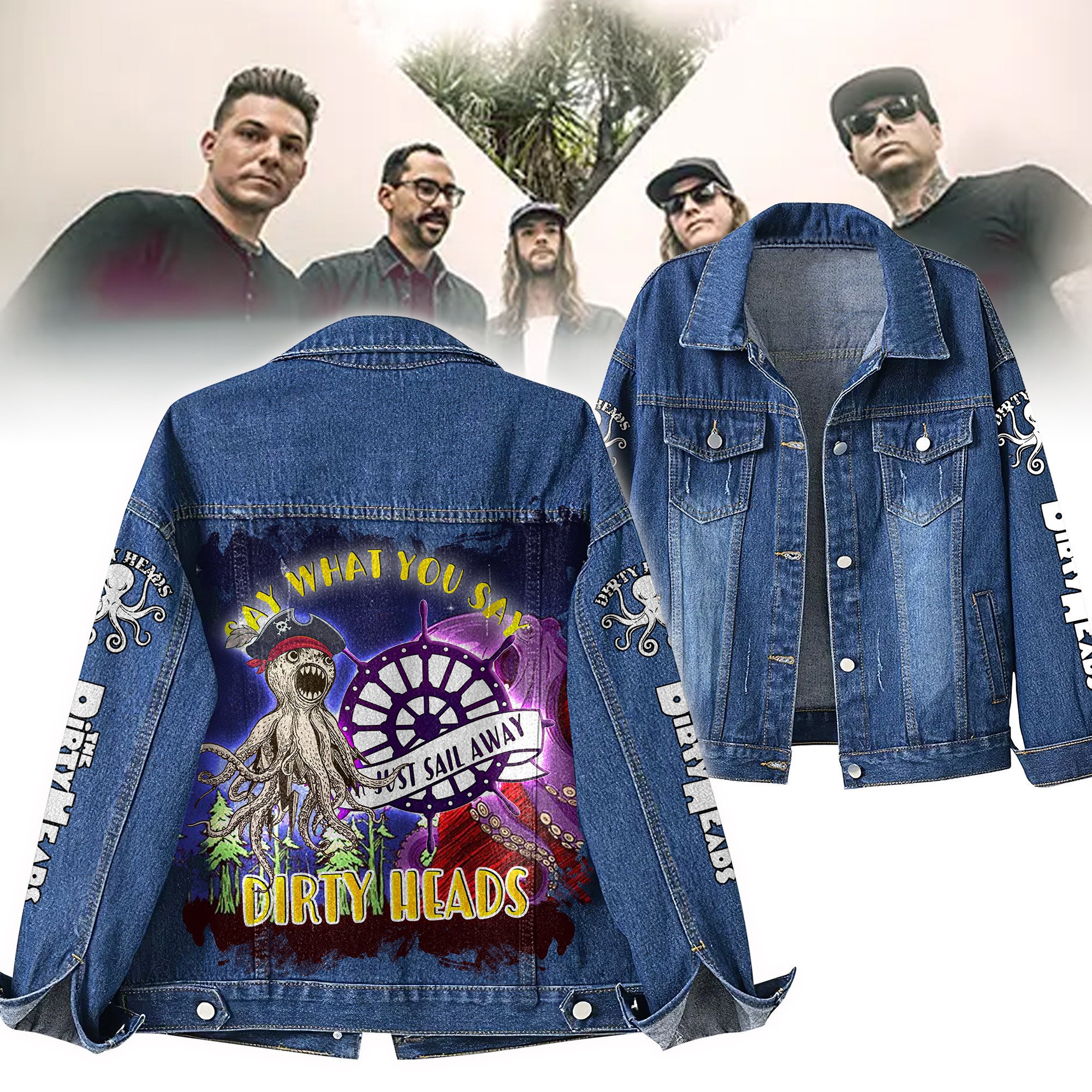 Sportswearmerch Dirty Heads Denim Jacket Gift For Fans