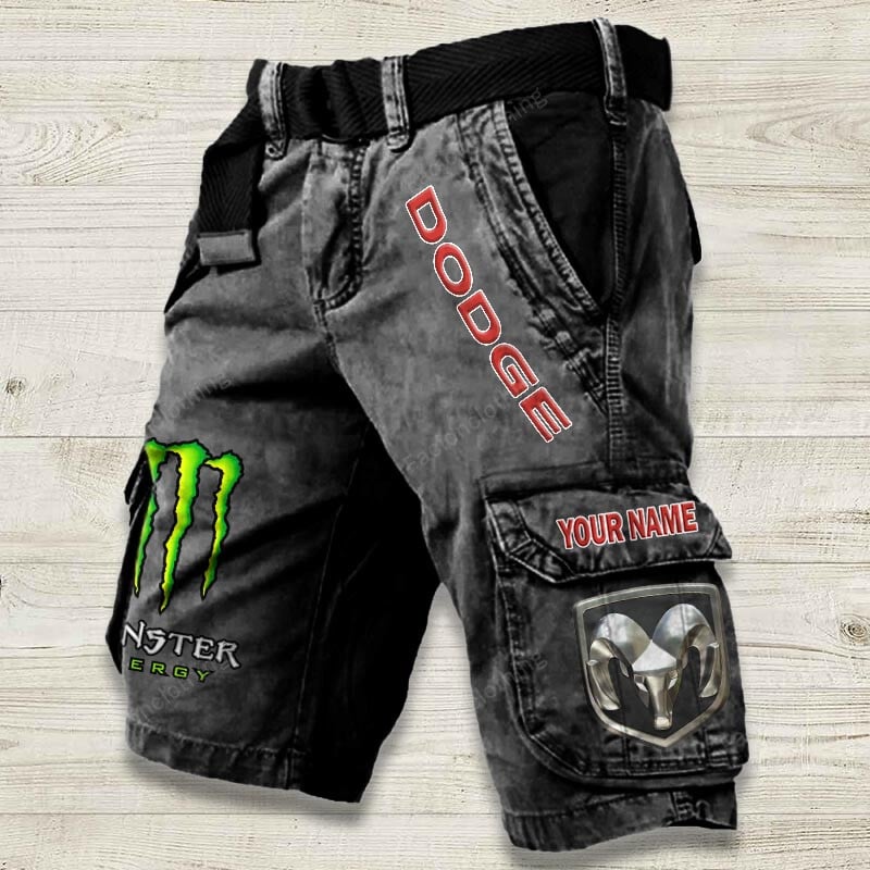Sportswearmerch Dodge Car Denim Short For Fan