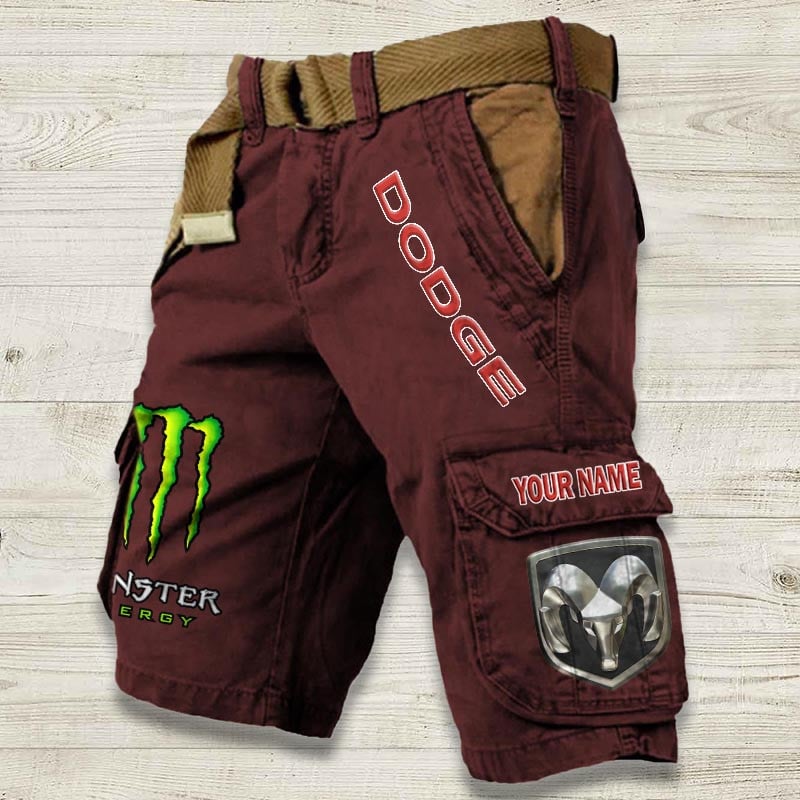 Sportswearmerch Dodge Car Denim Short For Fan