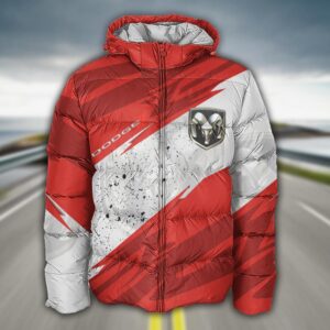 Sportswearmerch Dodge Car Puffer Jacket For Fan