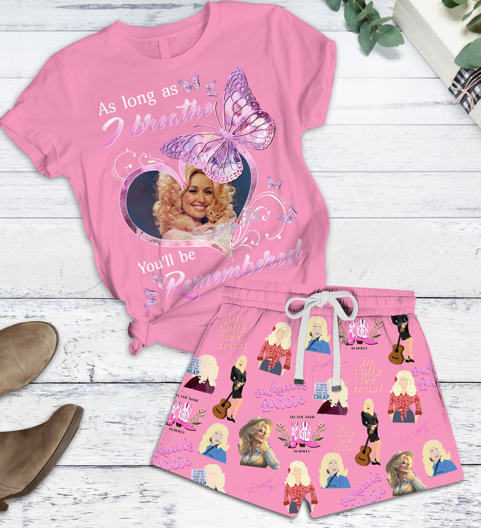 Sportswearmerch Dolly Parton Short Pajamas Set Gifts For Fans