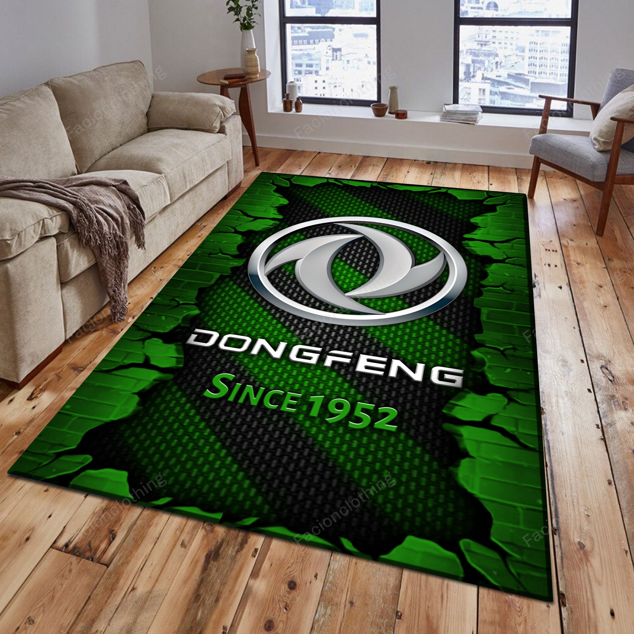 Sportswearmerch Dongfeng Tractor Personalized Rug For Fan