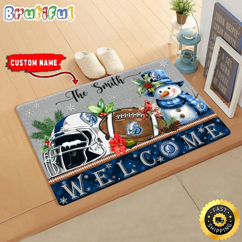 Sportswearmerch Drake Bulldogs NCAA Christmas Doormat For Fan