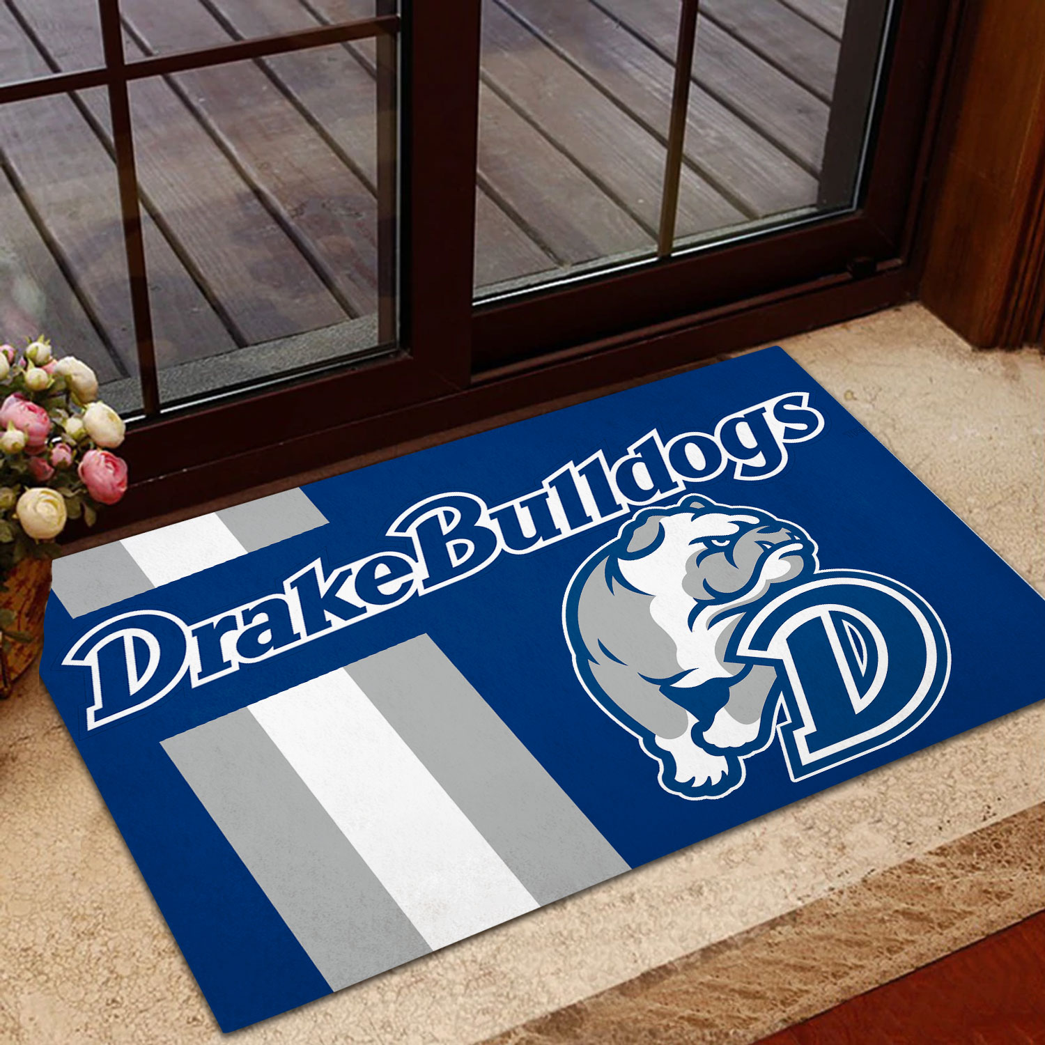 Sportswearmerch Drake Bulldogs NCAA Men's Basketball Custom Doormat For Fan