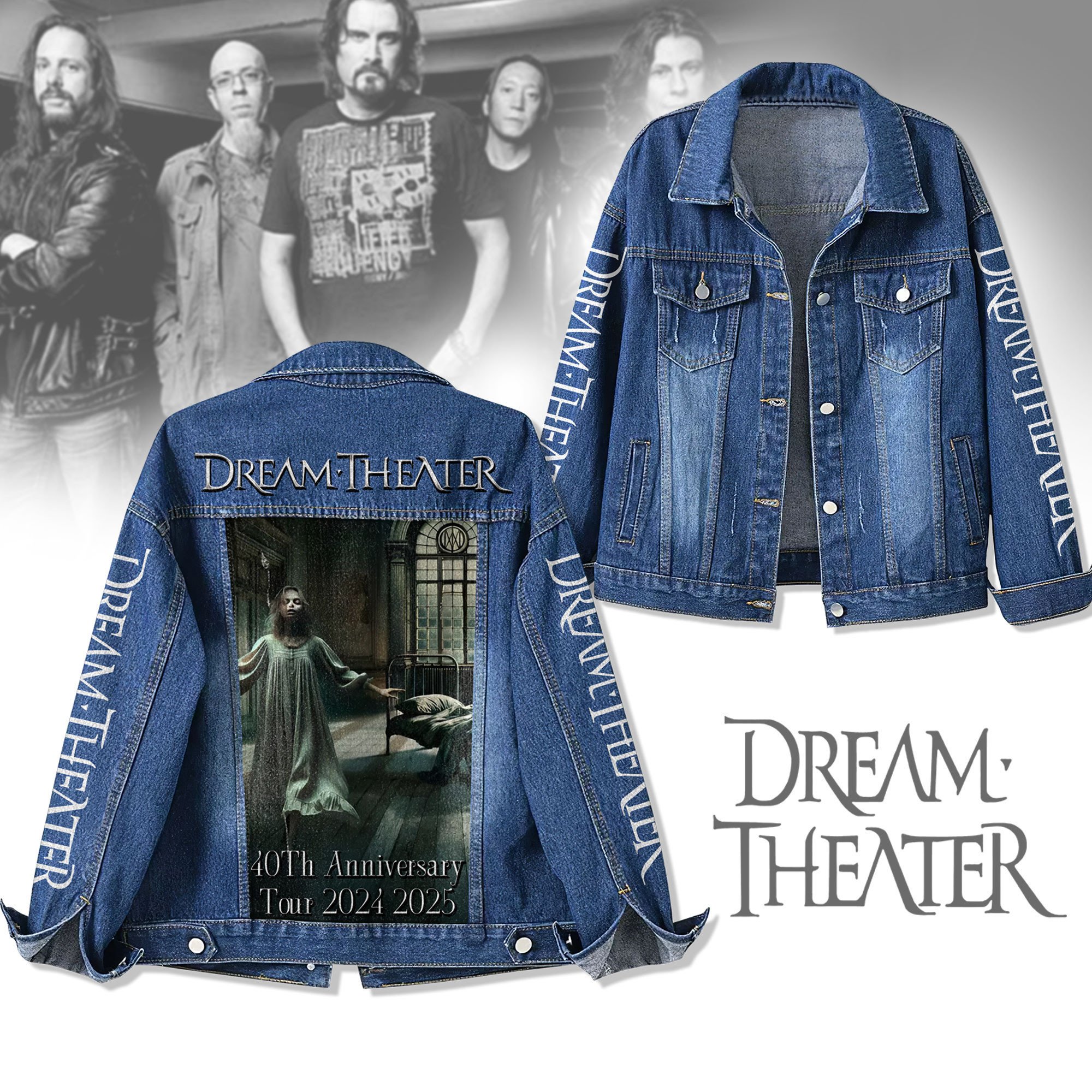 Sportswearmerch Dream Theater Denim Jacket Gift For Fans