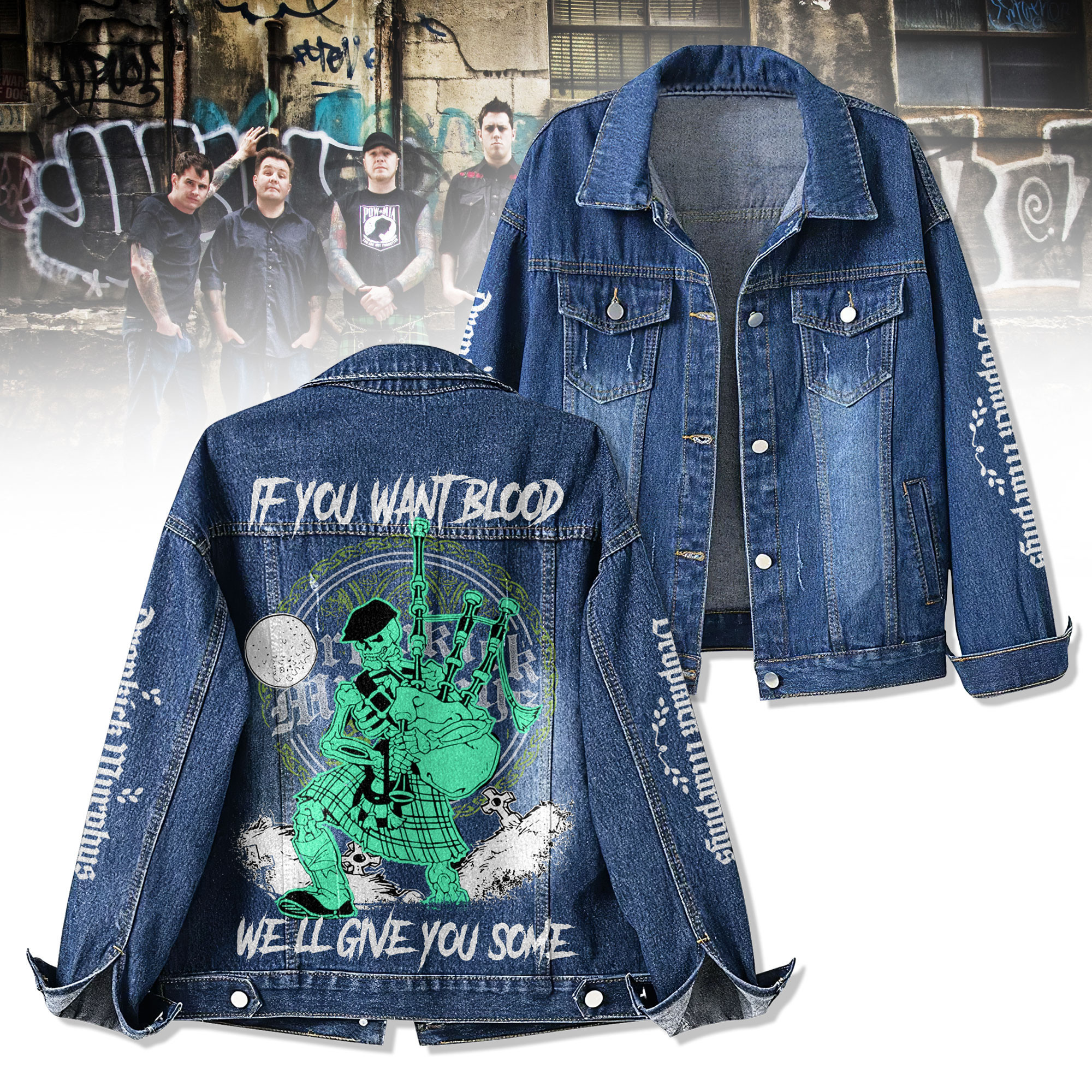 Sportswearmerch Dropkick Murphys Denim Jacket Gift For Fans