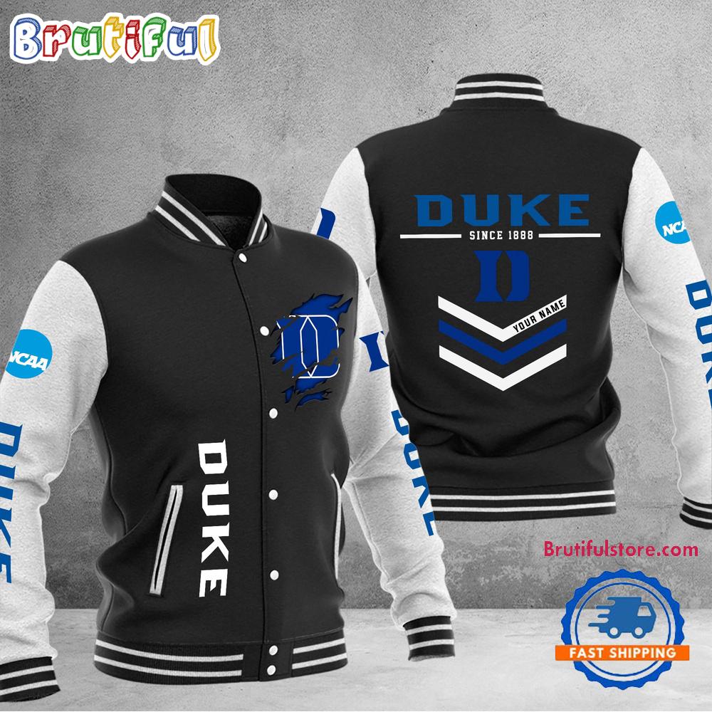 Sportswearmerch Duke Blue Devils NCAA Personalized Personalized Baseball Jacket For Fan