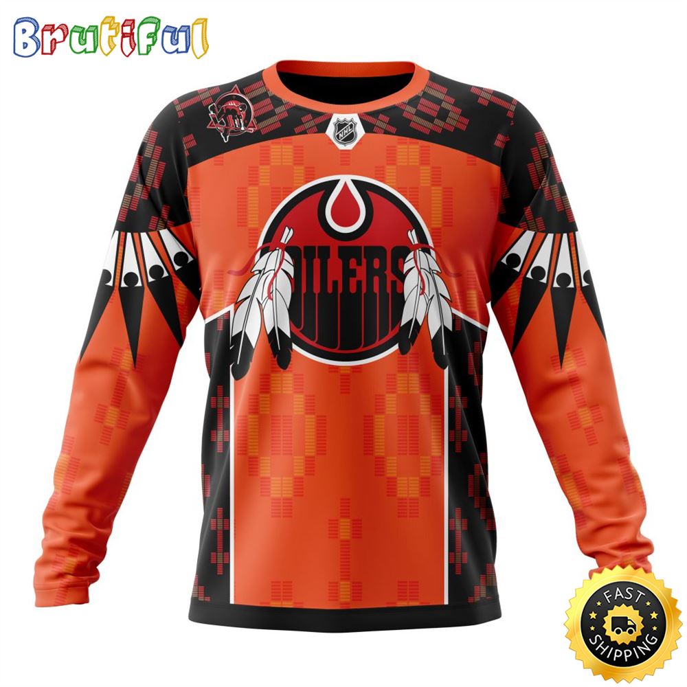 Sportswearmerch Edmonton Oilers NHL Child Lives Matter Personalized Sweater For Fan