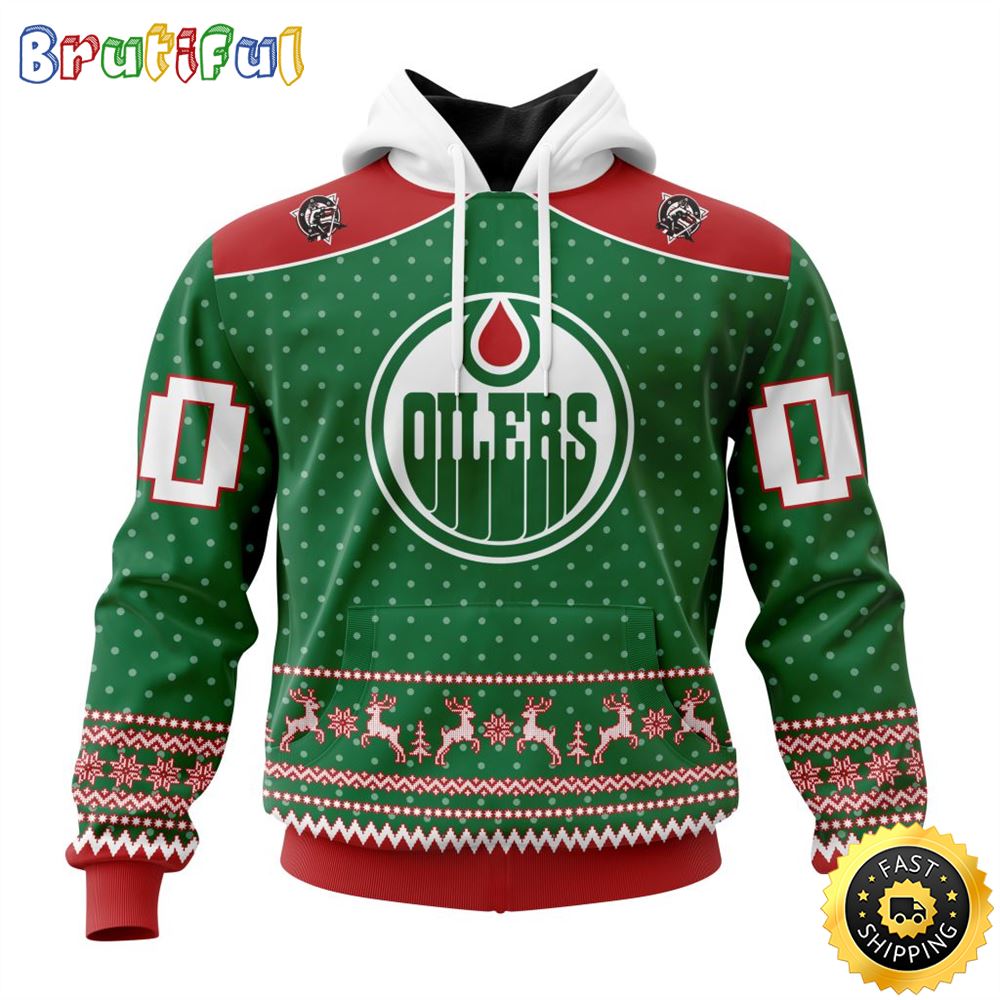 Sportswearmerch Edmonton Oilers NHL Christmas Hoodie For Fan