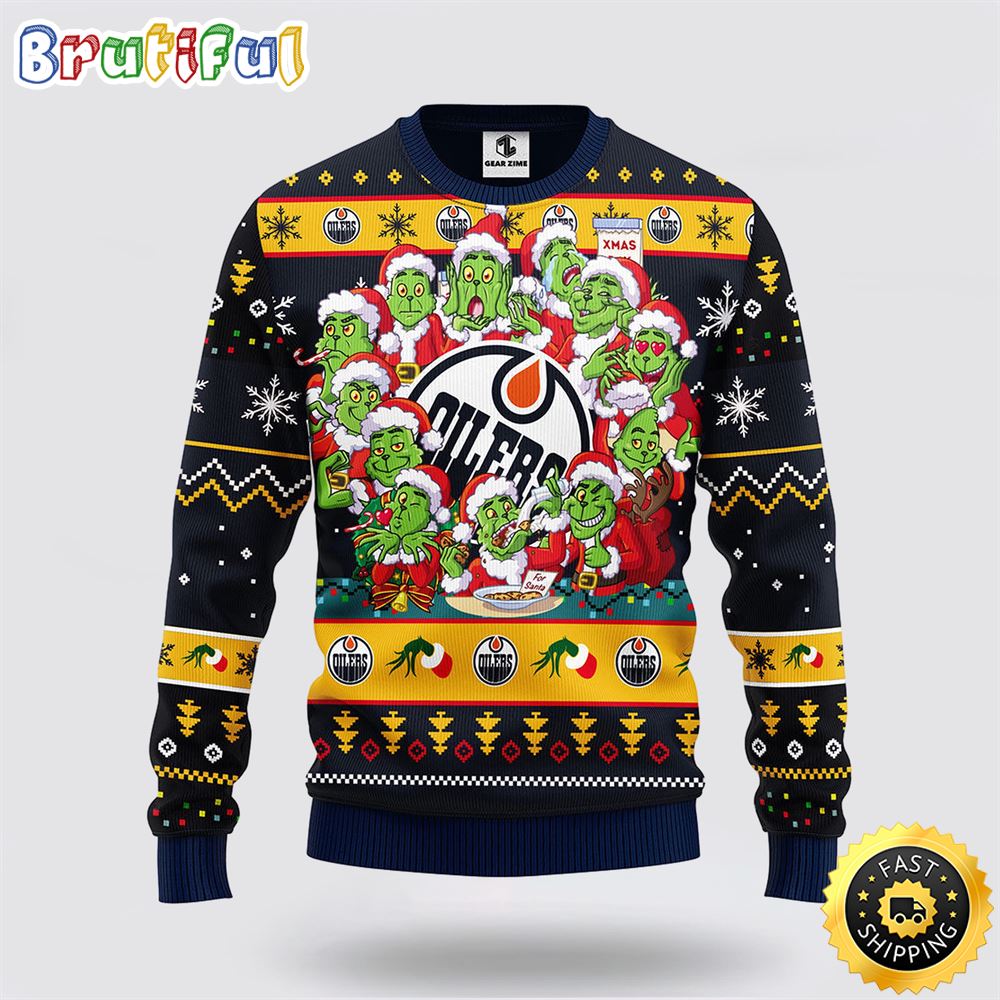 Sportswearmerch Edmonton Oilers NHL Christmas Sweater For Fan