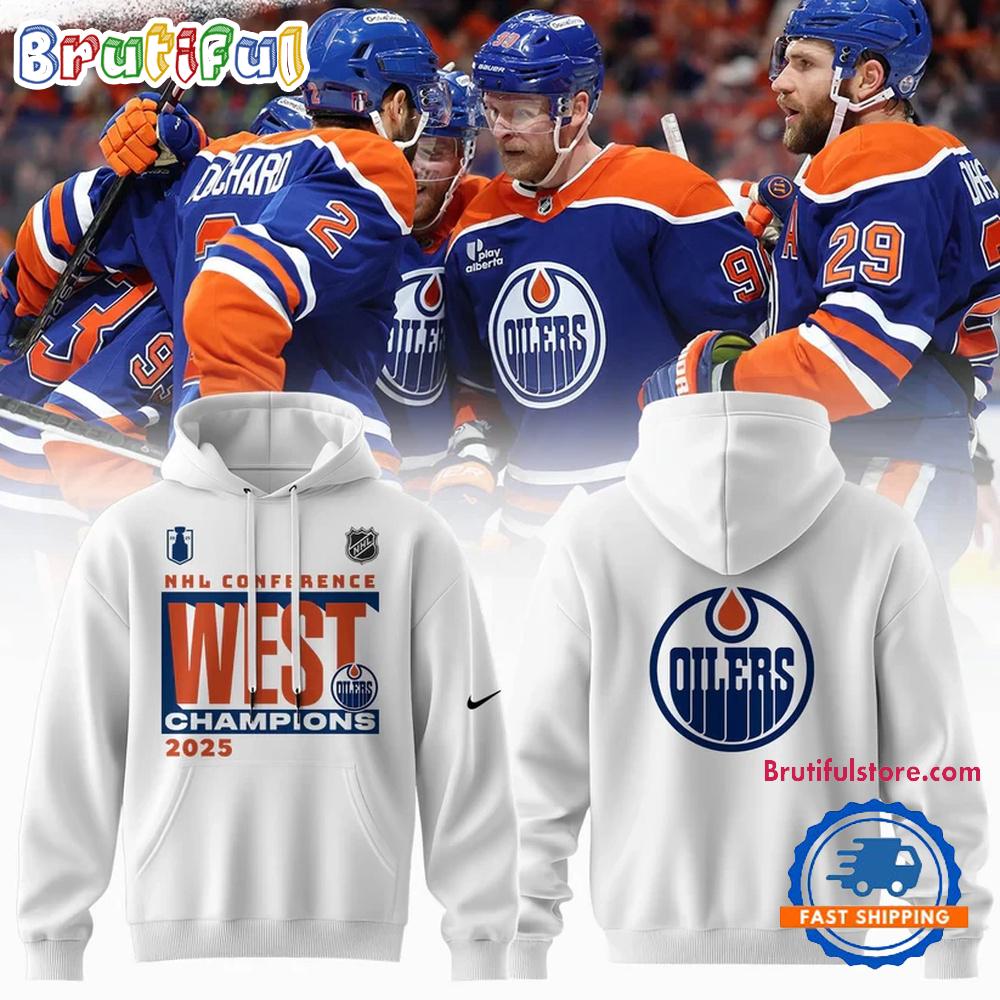 Sportswearmerch Edmonton Oilers NHL Western Conference Champions Limited Hoodie For Fan