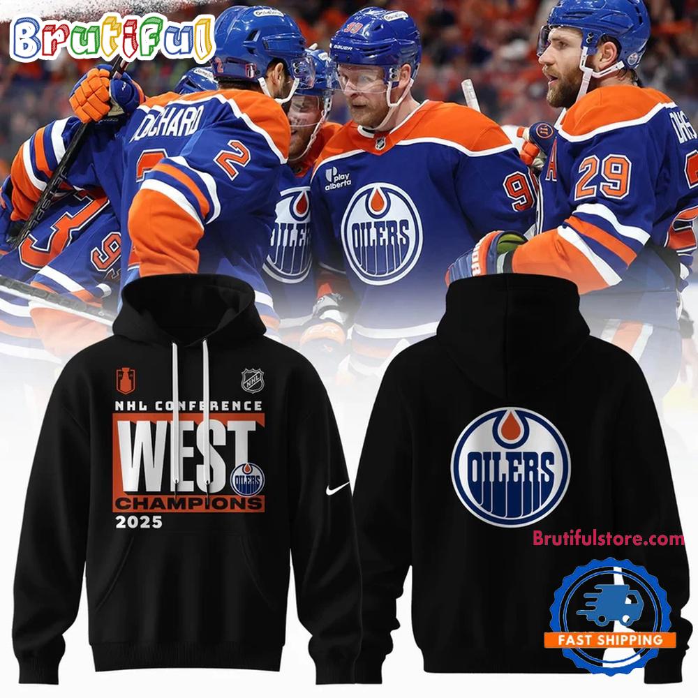 Sportswearmerch Edmonton Oilers NHL Western Conference Champions Limited Hoodie For Fan