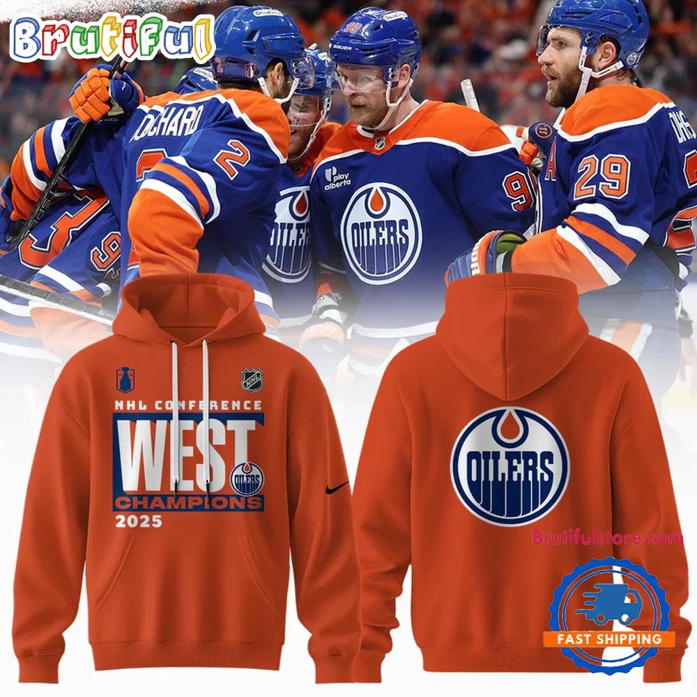 Sportswearmerch Edmonton Oilers NHL Western Conference Champions Limited Hoodie For Fan