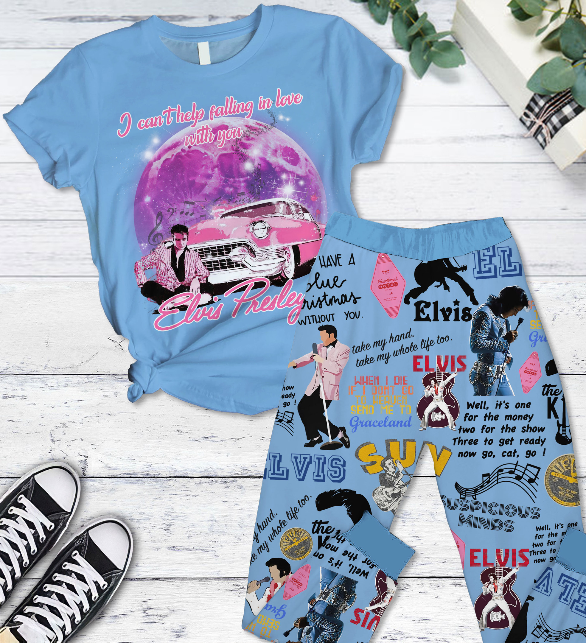 Sportswearmerch Elvis Presle Pajamas Full Set Gifts For Fans