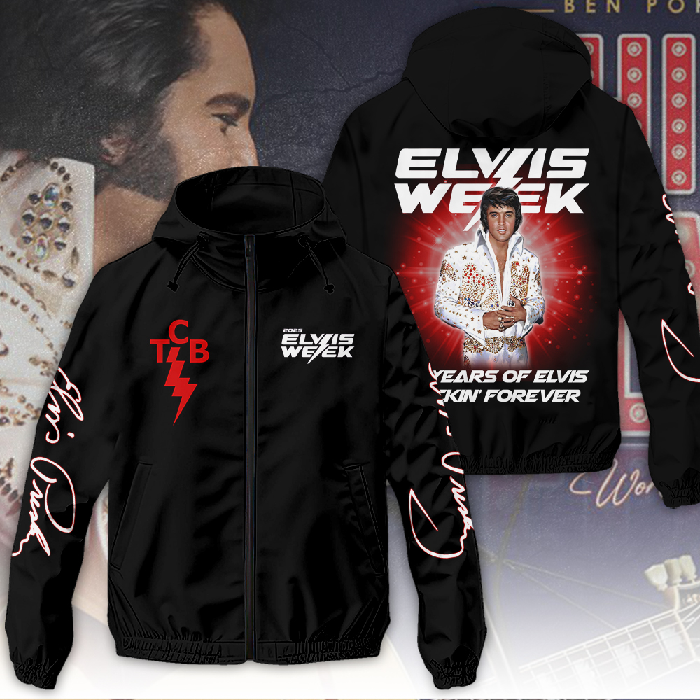 Sportswearmerch Elvis Presley Music Windbreaker Jacket For Fan