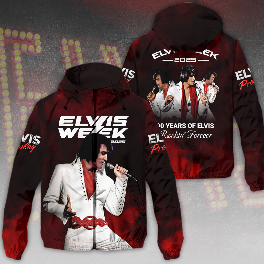 Sportswearmerch Elvis Presley Music Windbreaker Jacket For Fan