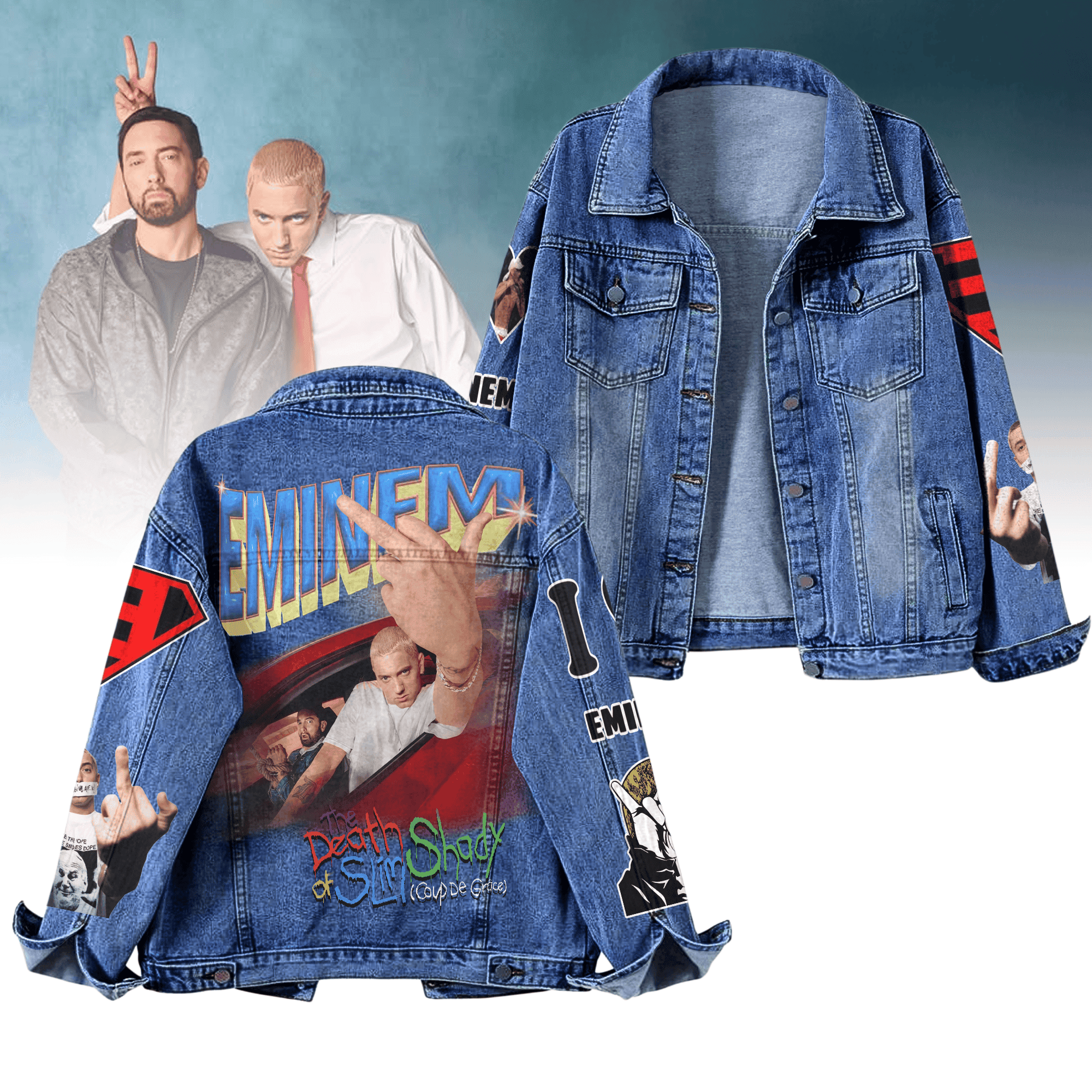 Sportswearmerch Eminem Denim Jacket Gift For Fans