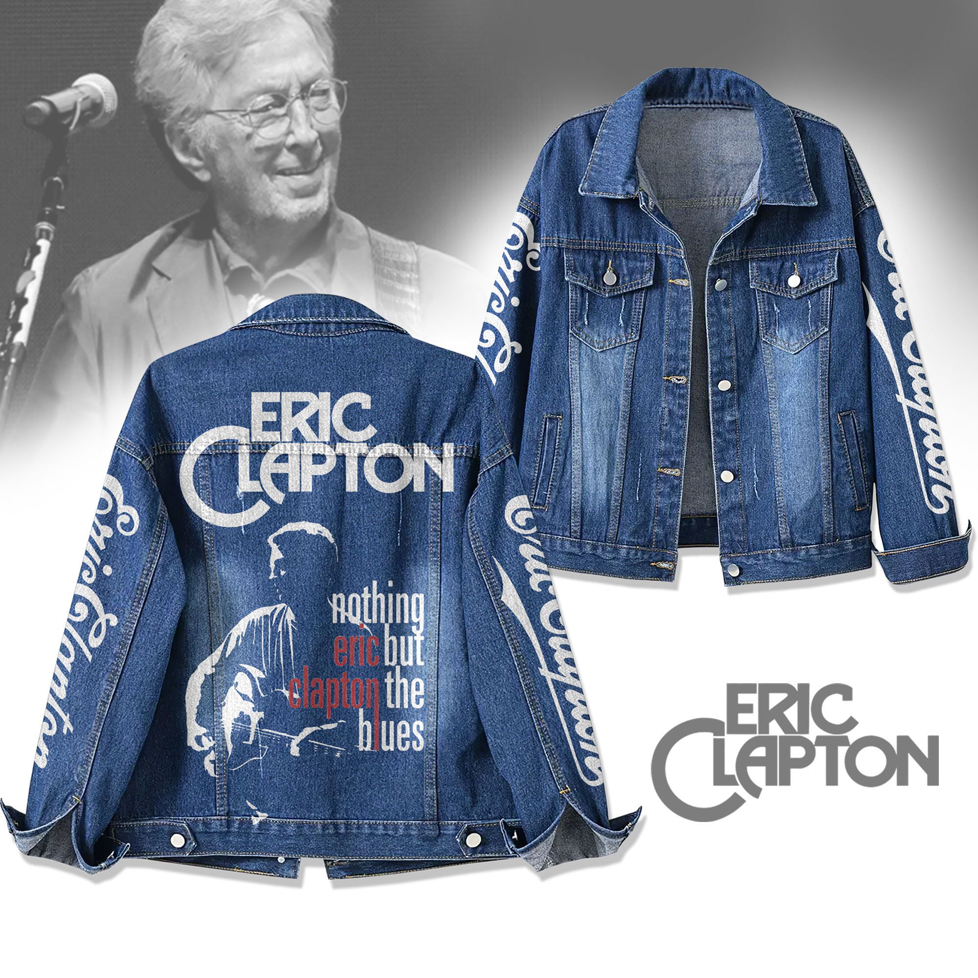 Sportswearmerch Eric Clapton Denim Jacket Gift For Fans