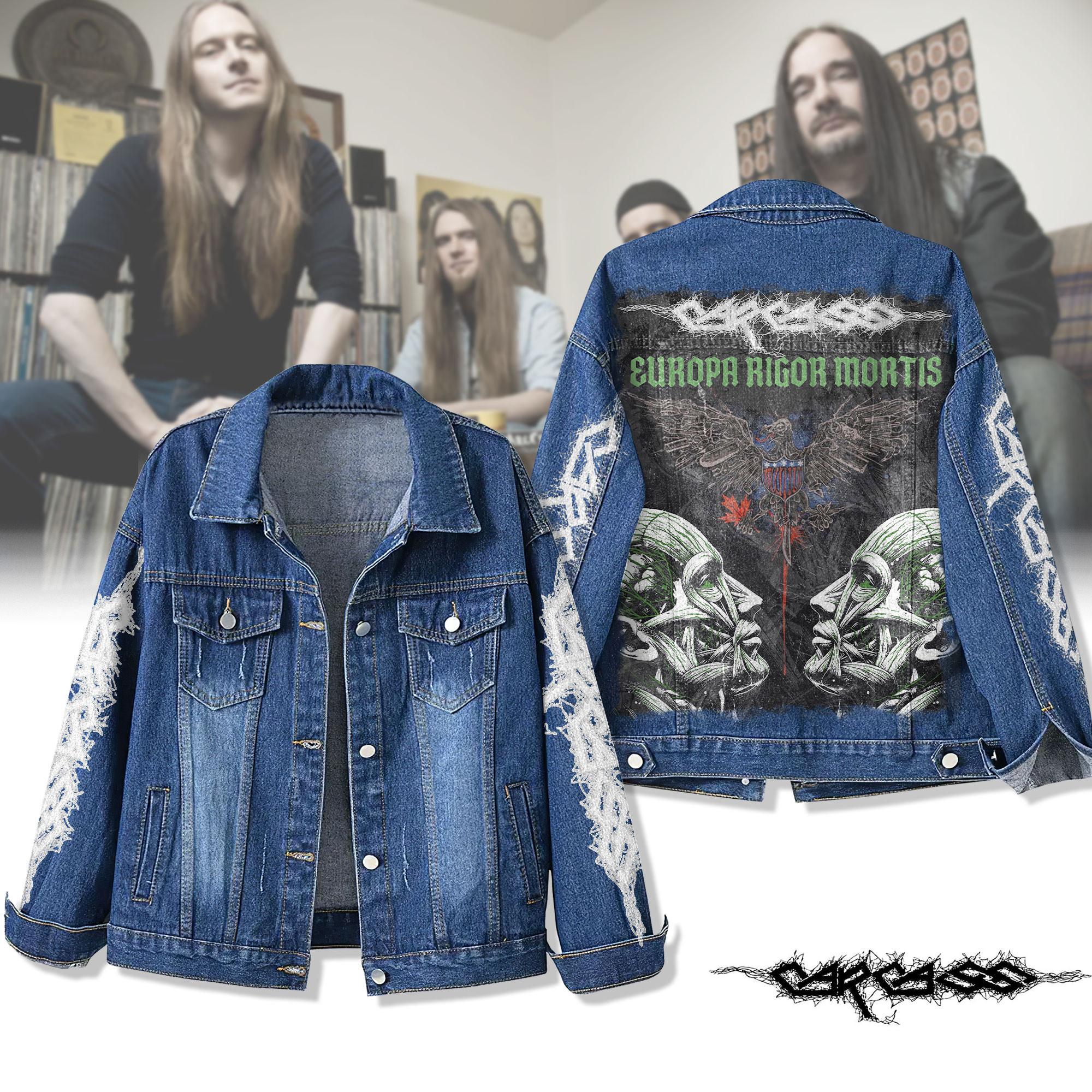 Sportswearmerch Europa Rigor Mortis Denim Jacket Gift For Fans