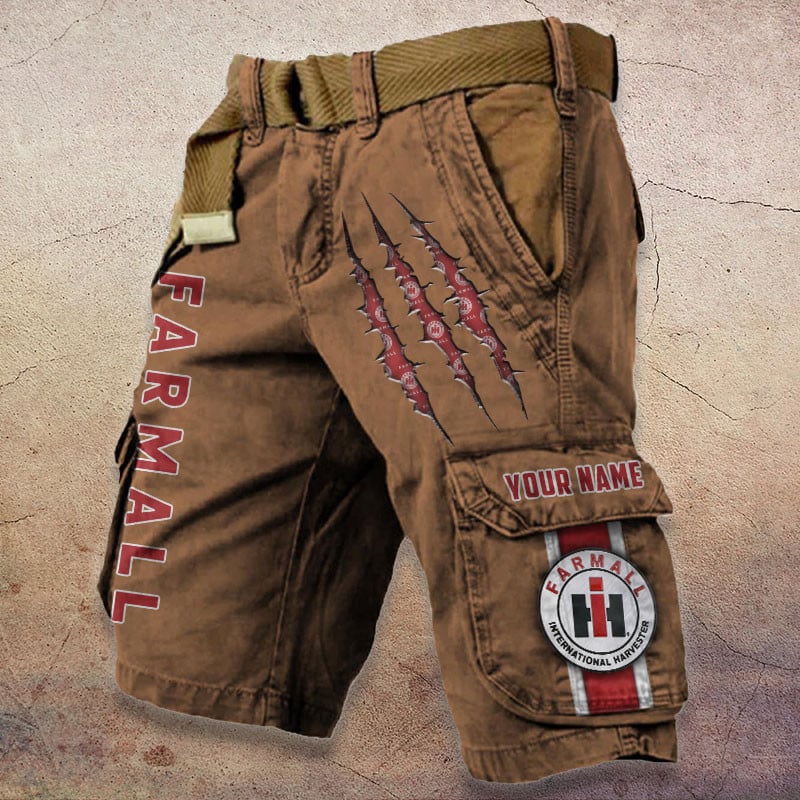 Sportswearmerch Farmall Tractor Denim Short For Fan