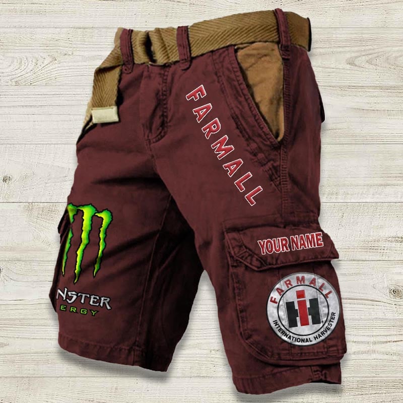 Sportswearmerch Farmall Tractor Denim Short For Fan